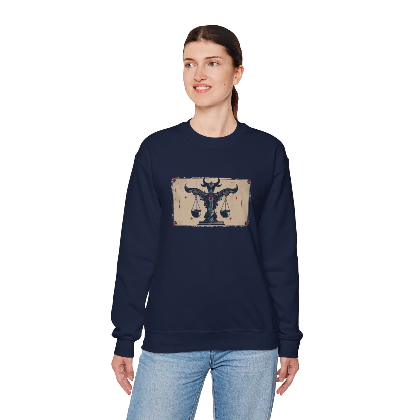 Libra - Gothic Zodiac Blue Sweatshirt