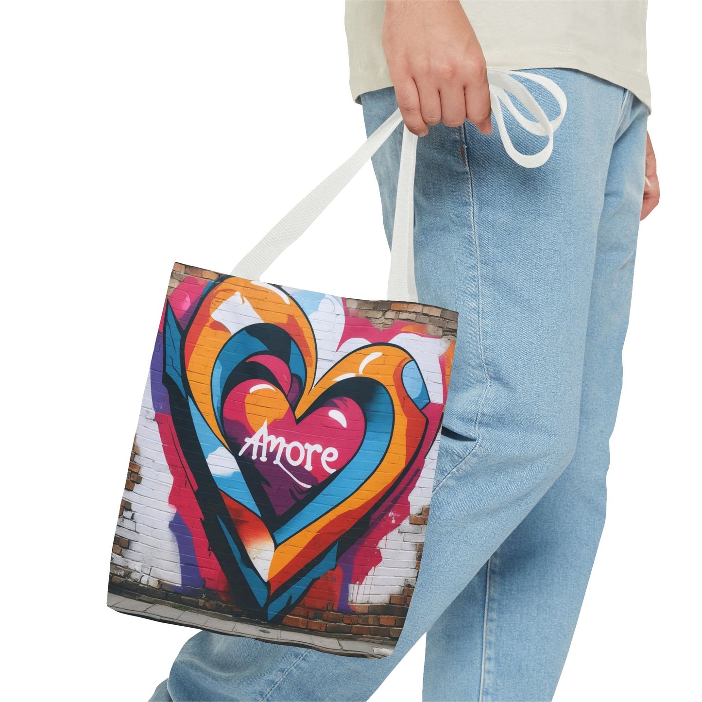Artistic Surge - Eco-Friendly Canvas Tote Bag - HEART