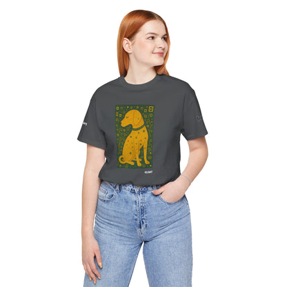 DOGART Unisex Jersey Dog T-Shirt - KLIMT - Iconic Painting Reimagined with Dogs