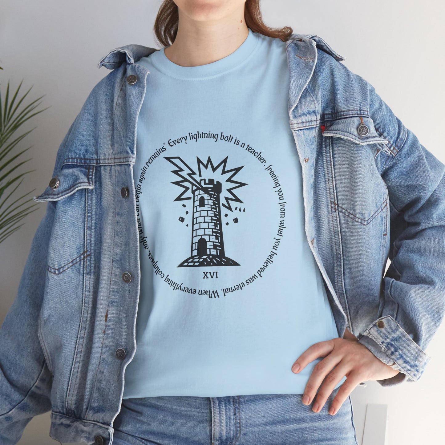 The Tower - ArcanaPop T-Shirt – Where Tarot Magic Meets Pop Art