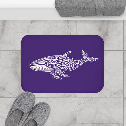 Tribal Bath Mat. Ocean Energy, Tribal Style