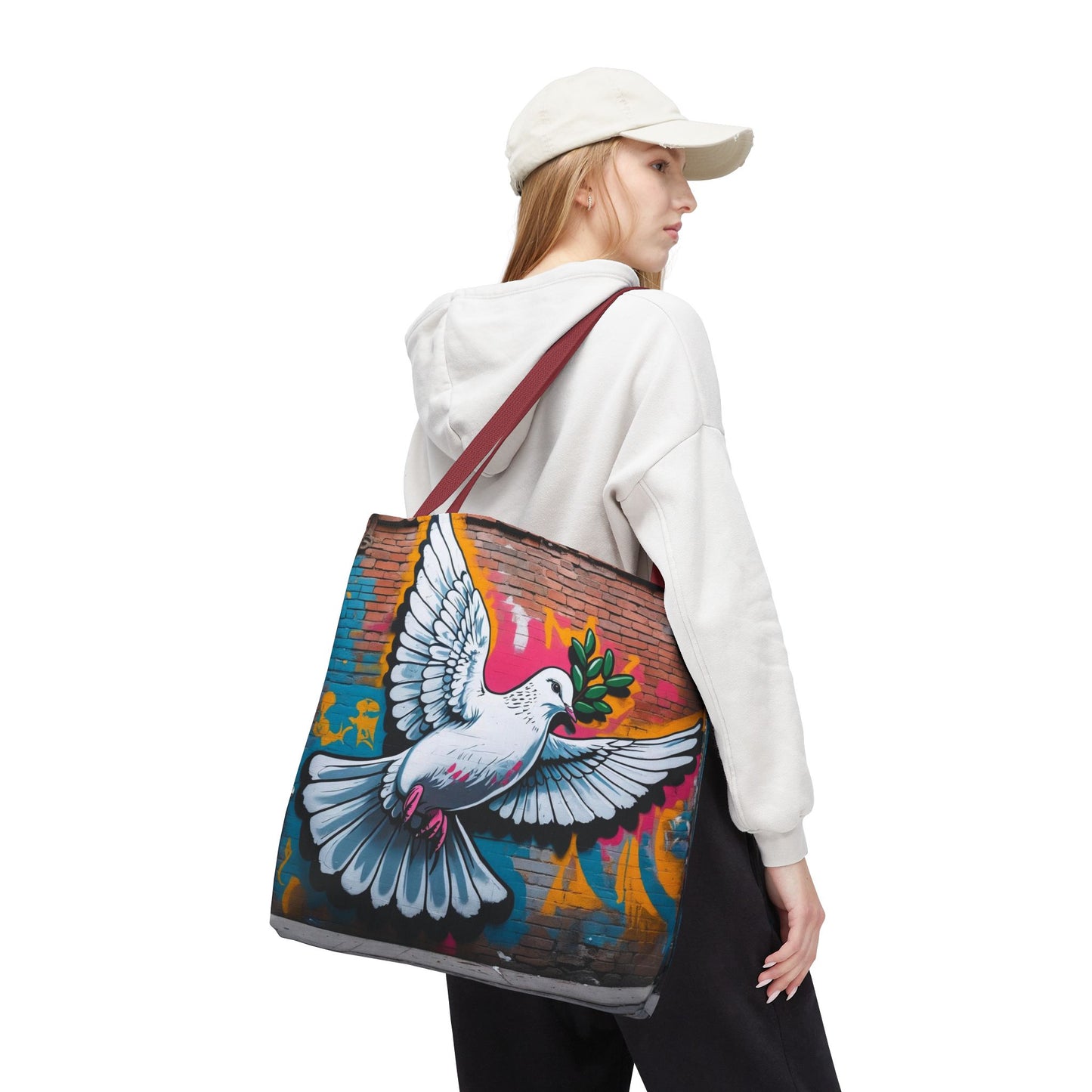 Artistic Surge - Eco-Friendly Canvas Tote Bag - PEACE