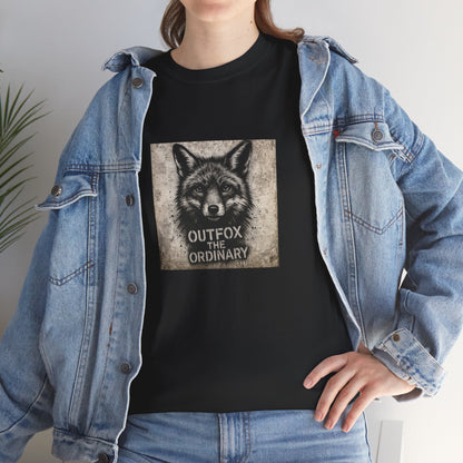 Rebel Graphic Tee - Unisex Heavy Cotton T-Shirt for the Wild at Heart. Rebel Tees, Born to Be Worn - Outfox The Ordinary