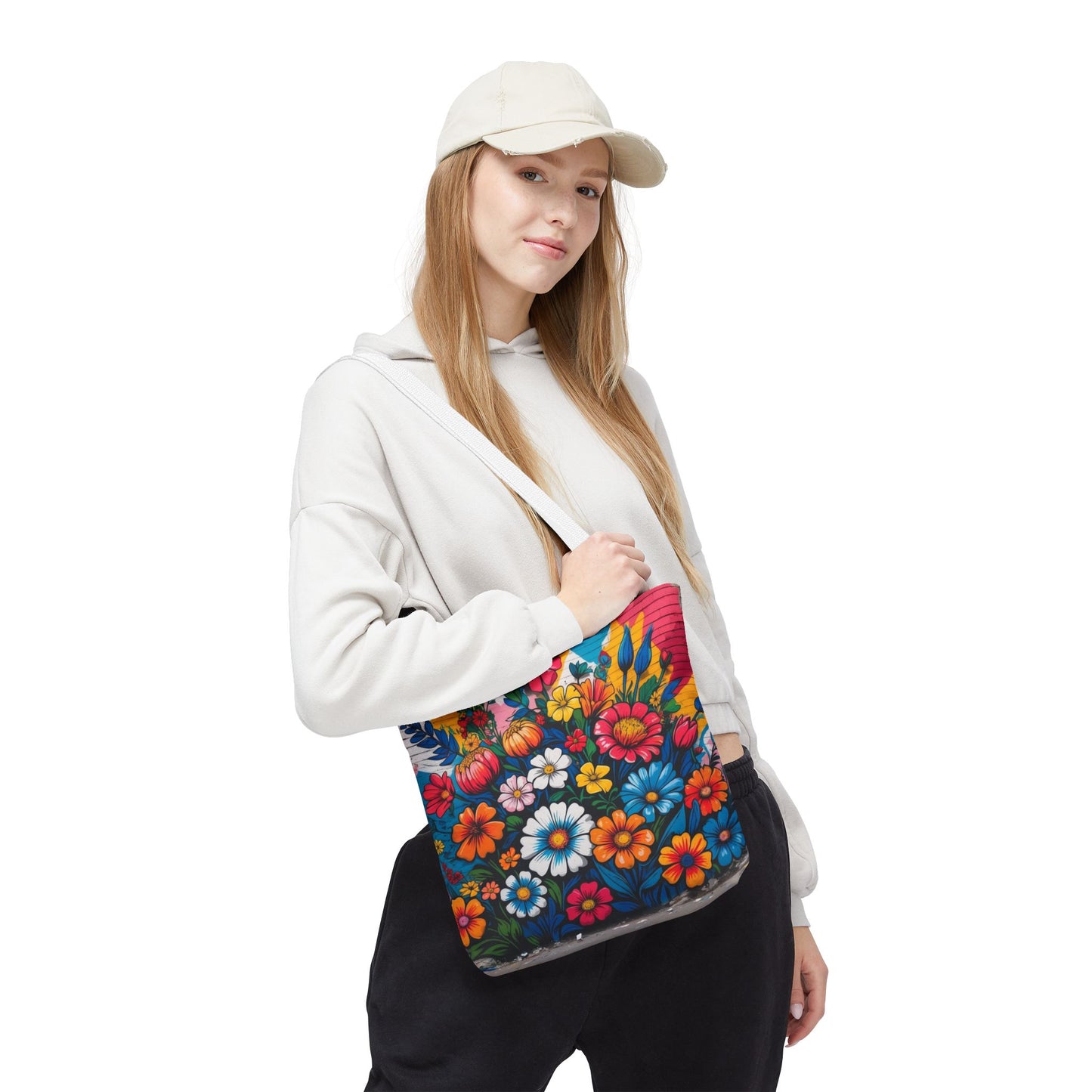 Artistic Surge - Eco-Friendly Canvas Tote Bag - FLOWERS