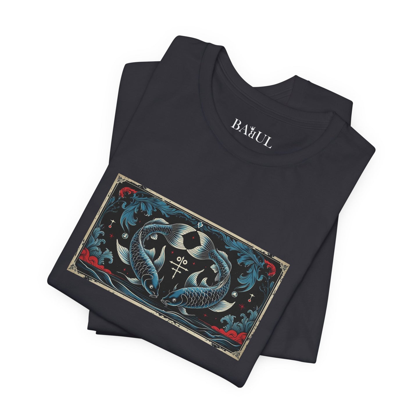 Pisces - Gothic Zodiac T-Shirt. Zodiac in the Shadows