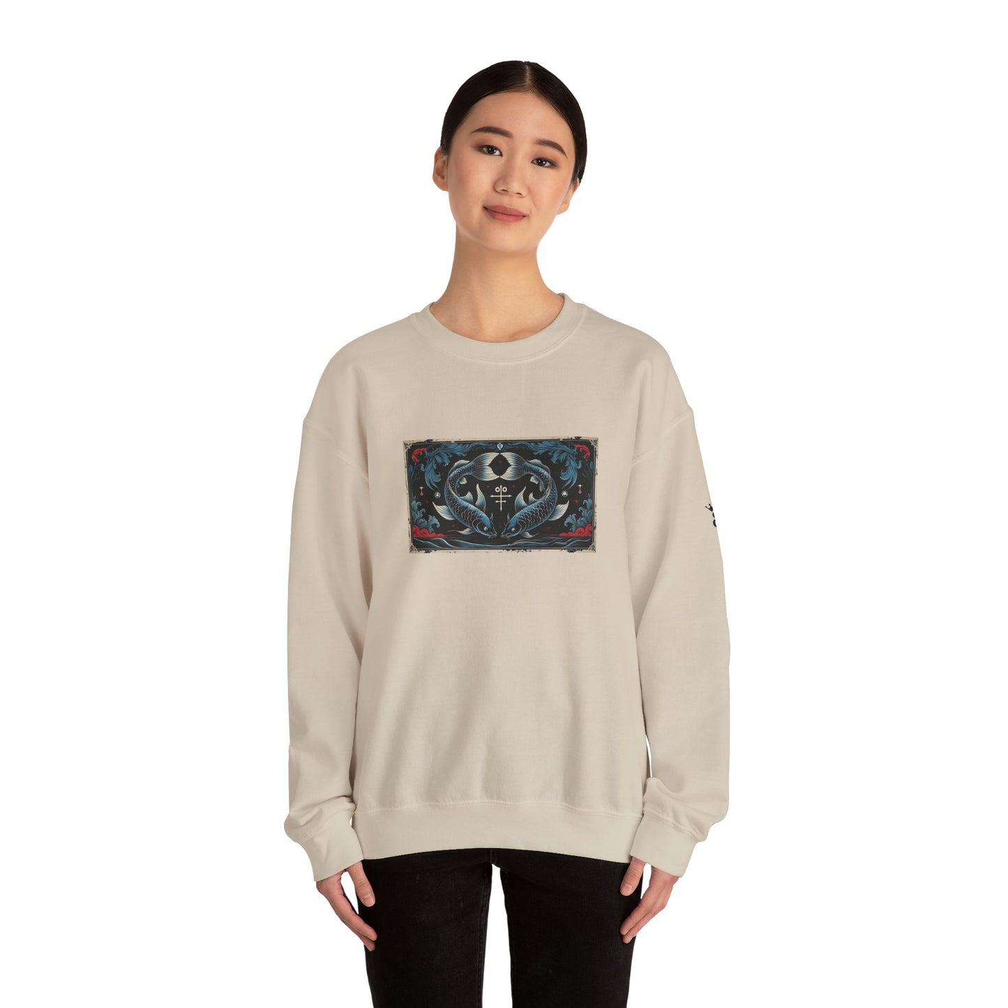 Pisces - Gothic Zodiac Blue Sweatshirt