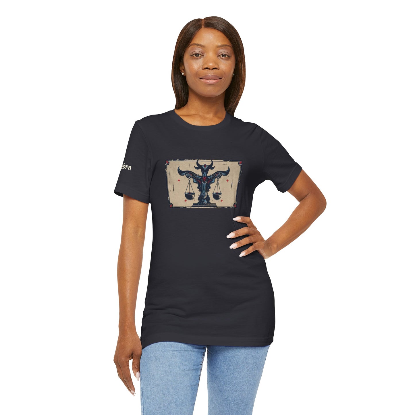 Libra - Gothic Zodiac T-Shirt. Zodiac in the Shadows