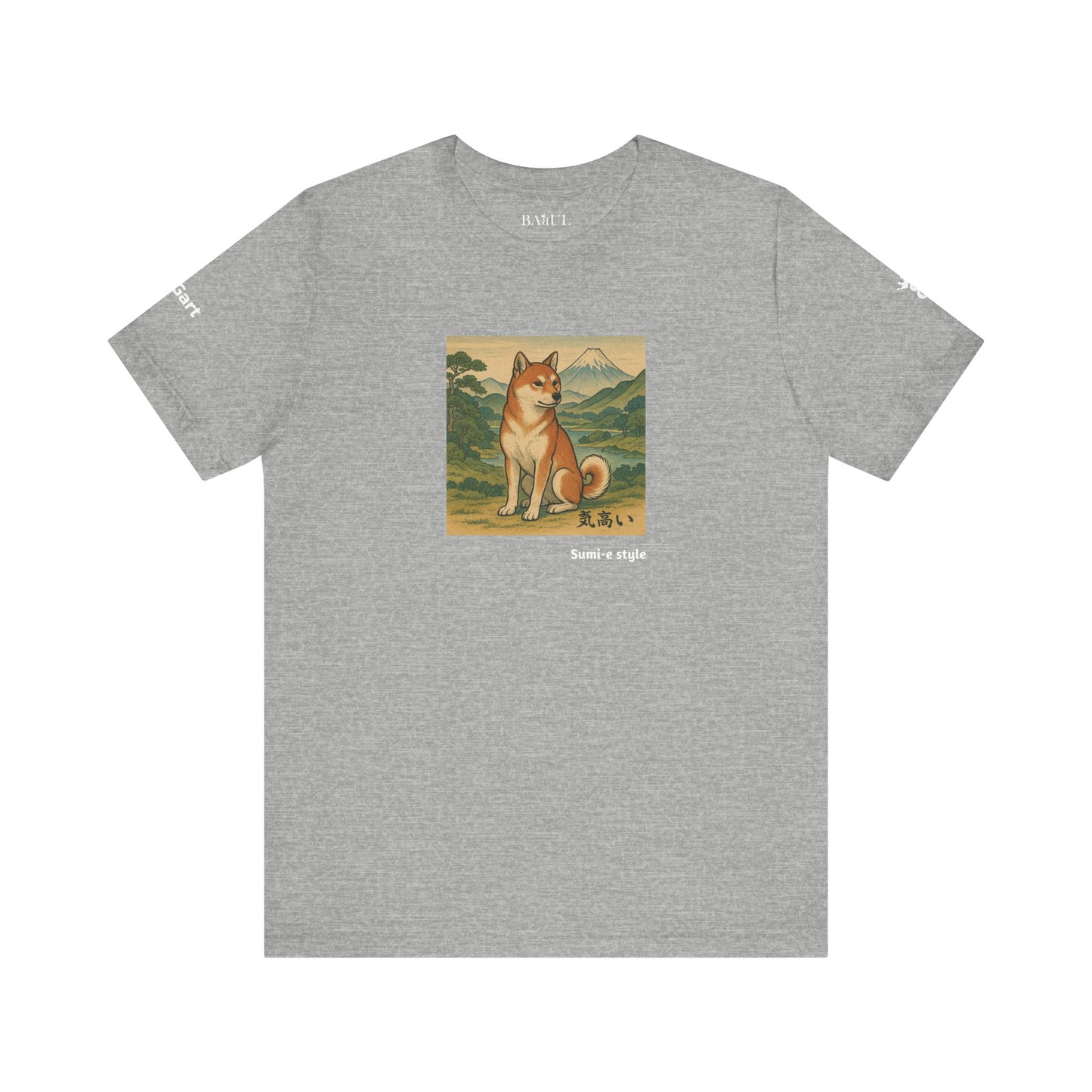 DOGART Unisex Jersey DOG T-Shirt - SUMI-E STYLE - Iconic Painting Reimagined with Dogs