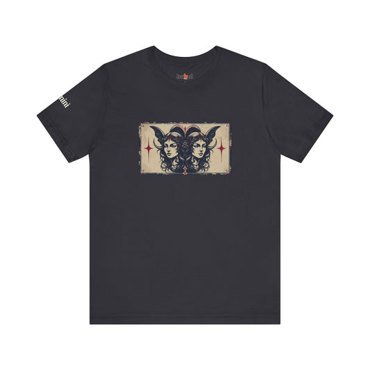 Gemini - Gothic Zodiac T-Shirt. Zodiac in the Shadows