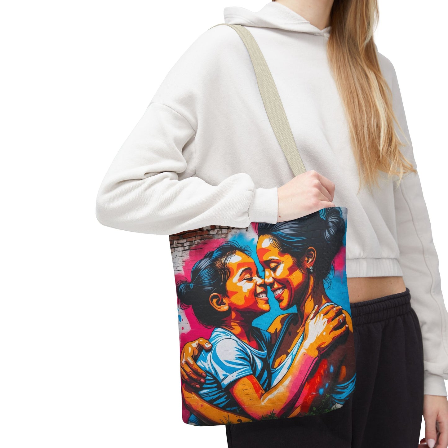 Artistic Surge - Eco-Friendly Canvas Tote Bag - SMILING HUG