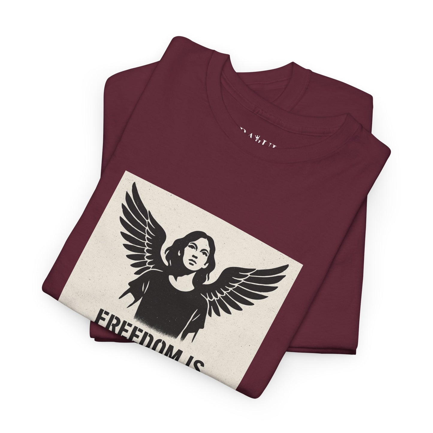 Rebel Graphic Tee - Unisex Heavy Cotton T-Shirt for the Wild at Heart. Rebel Tees, Born to Be Worn - FREEDOM IS NON-NEGOTIABLE