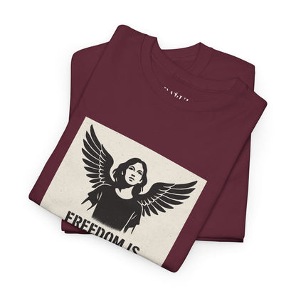 Rebel Graphic Tee - Unisex Heavy Cotton T-Shirt for the Wild at Heart. Rebel Tees, Born to Be Worn - FREEDOM IS NON-NEGOTIABLE