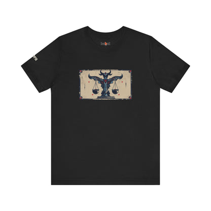 Libra - Gothic Zodiac T-Shirt. Zodiac in the Shadows