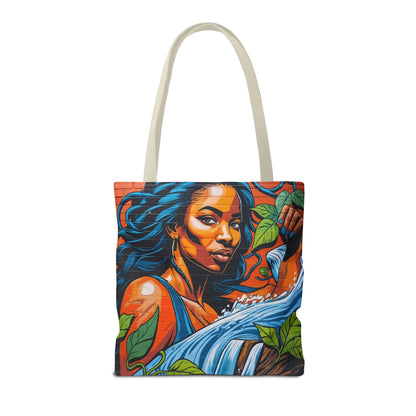 Artistic Surge - Eco-Friendly Canvas Tote Bag - WOMAN WITH WATER