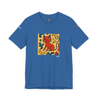 CATART Unisex Jersey Cat T-Shirt - MIRO - Iconic Painting Reimagined with Cats