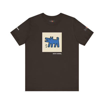 DOGART Unisex Jersey Dog T-Shirt - KEITH HARING - Iconic Painting Reimagined with Dogs
