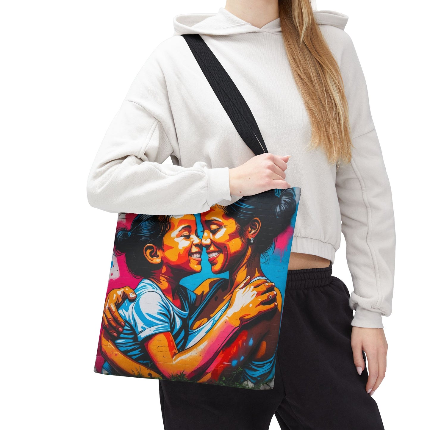 Artistic Surge - Eco-Friendly Canvas Tote Bag - SMILING HUG