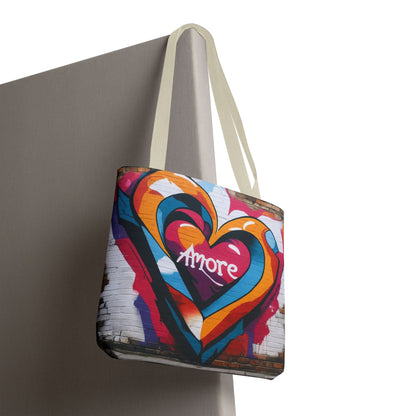 Artistic Surge - Eco-Friendly Canvas Tote Bag - HEART