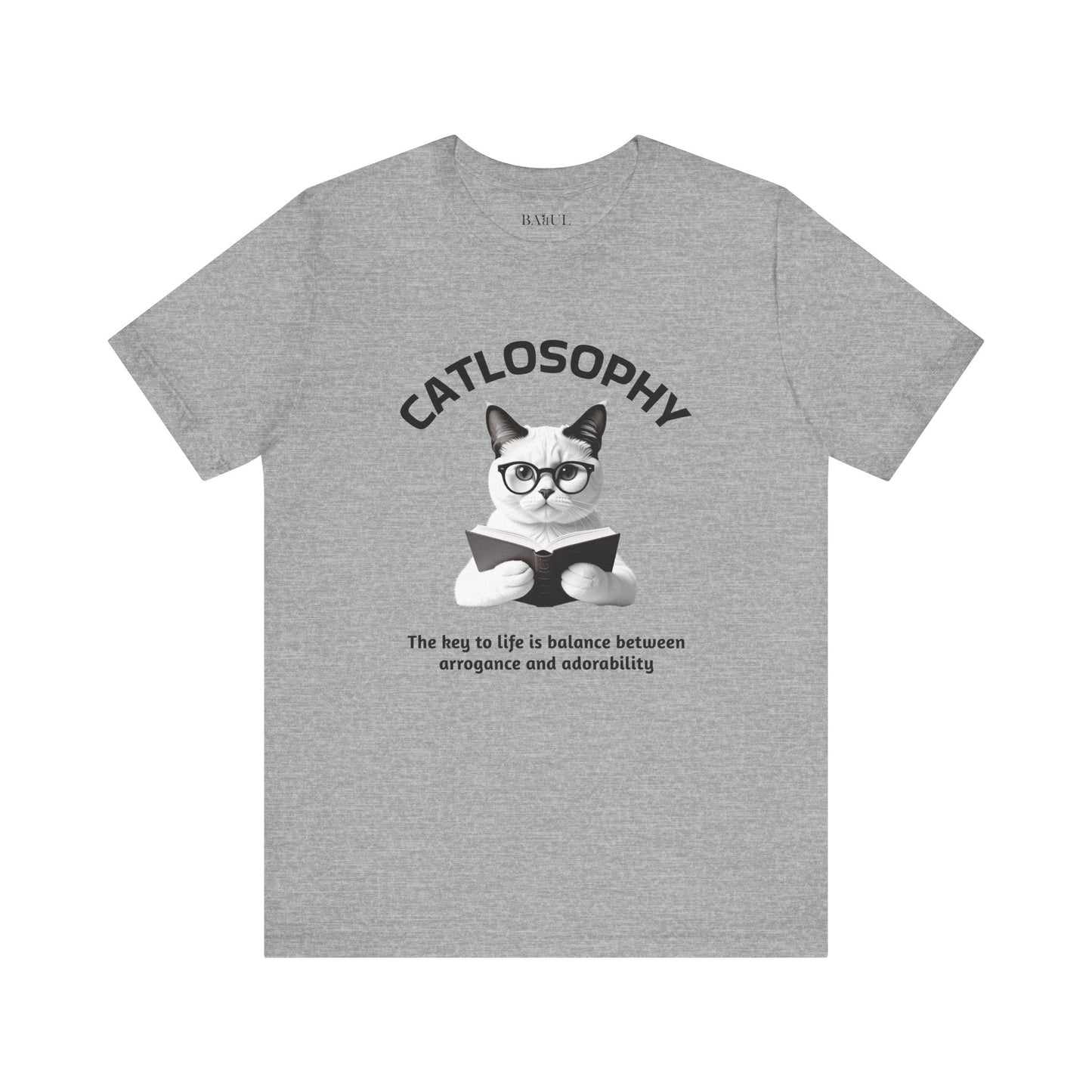 Catlosophy Unisex Jersey Short Sleeve Tee –  "The Key to Life" Design