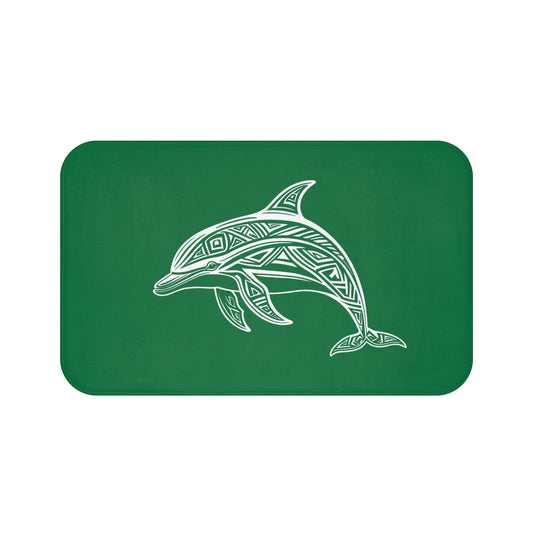 Tribal Bath Mat. Ocean Energy, Tribal Style