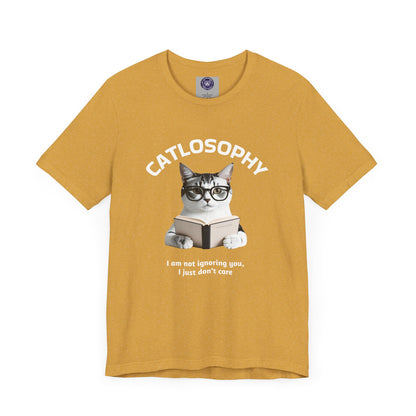 Catlosophy Unisex Jersey Short Sleeve Tee –  "I am not ignoring you" Design