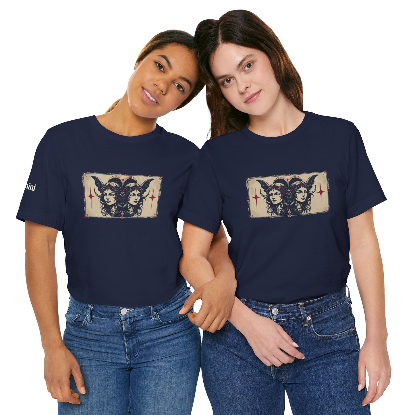 Gemini - Gothic Zodiac T-Shirt. Zodiac in the Shadows