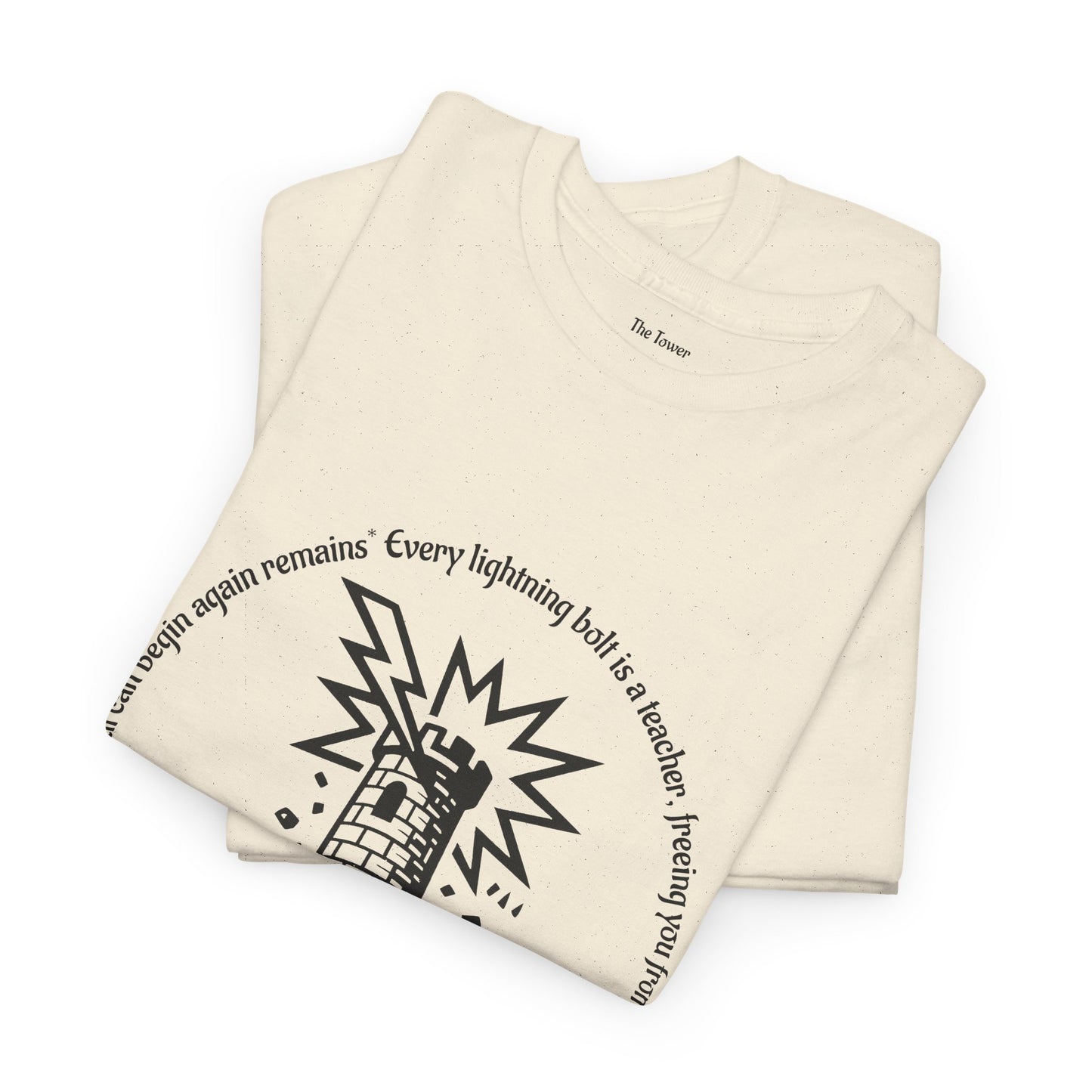 The Tower - ArcanaPop T-Shirt – Where Tarot Magic Meets Pop Art