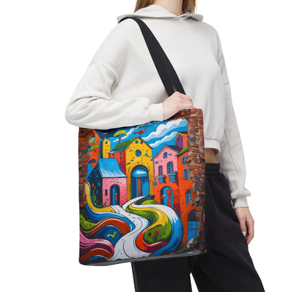 Artistic Surge - Eco-Friendly Canvas Tote Bag - HOUSES