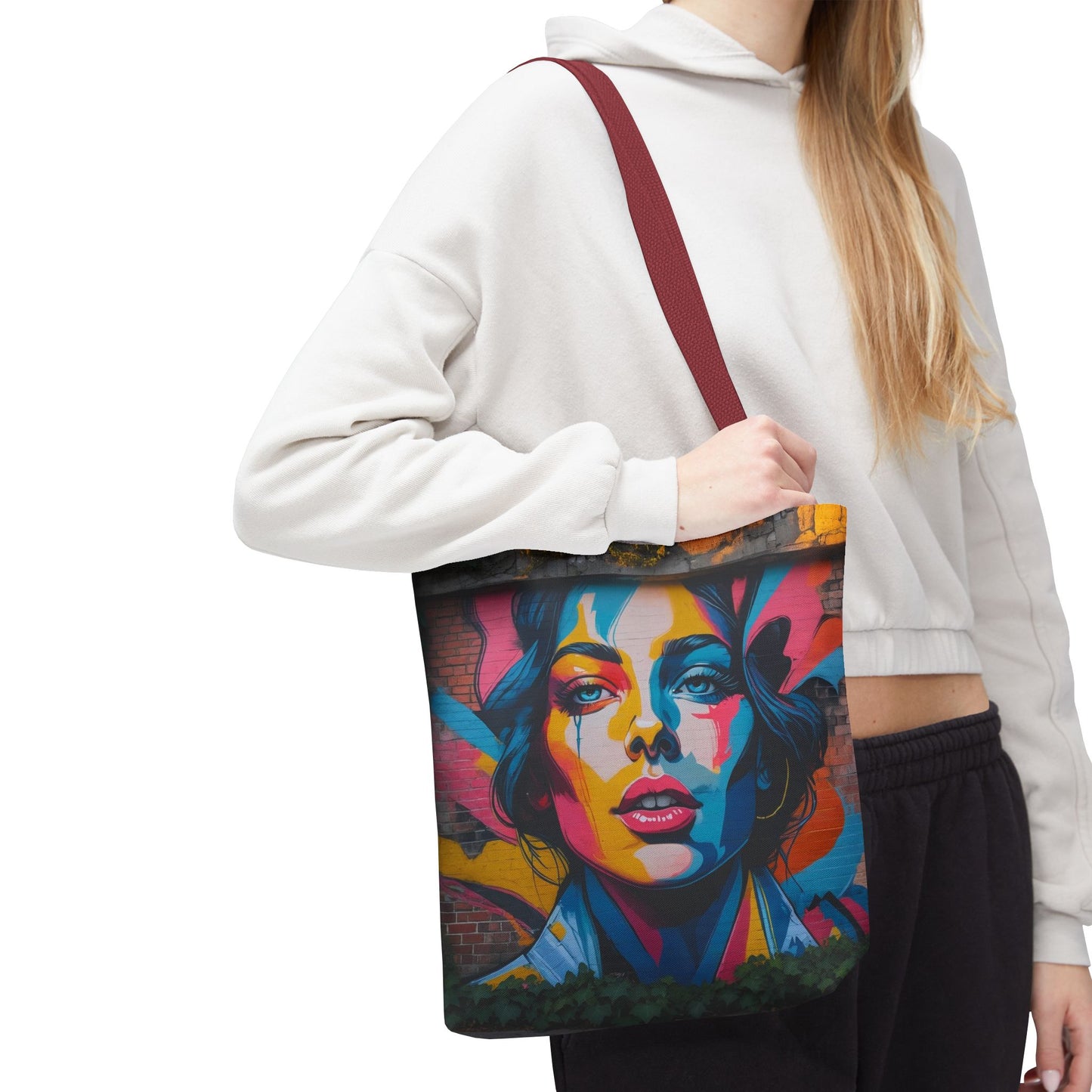 Artistic Surge - Eco-Friendly Canvas Tote Bag - WOMAN'S FACE