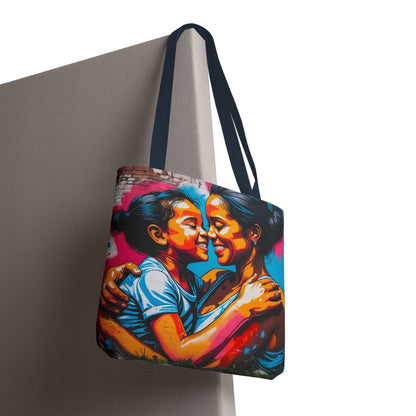 Artistic Surge - Eco-Friendly Canvas Tote Bag - SMILING HUG