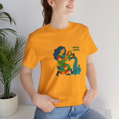 AQUARIUS - T-shirt, The Zodiac in Colors