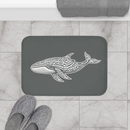 Tribal Bath Mat. Ocean Energy, Tribal Style