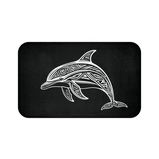 Tribal Bath Mat. Ocean Energy, Tribal Style