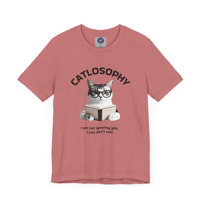 Catlosophy Unisex Jersey Short Sleeve Tee –  "I am not ignoring you" Design