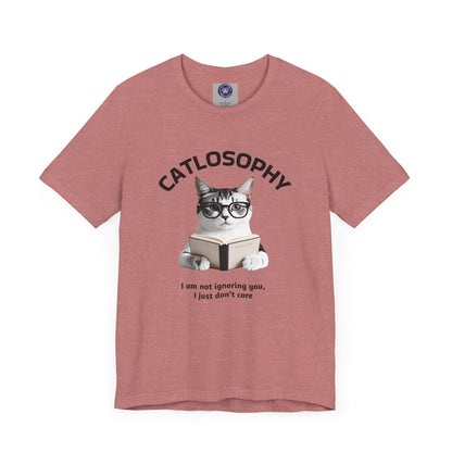 Catlosophy Unisex Jersey Short Sleeve Tee –  "I am not ignoring you" Design
