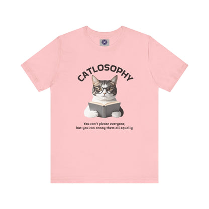 Catlosophy Unisex Jersey Short Sleeve Tee –  "You can't please everyone" Design