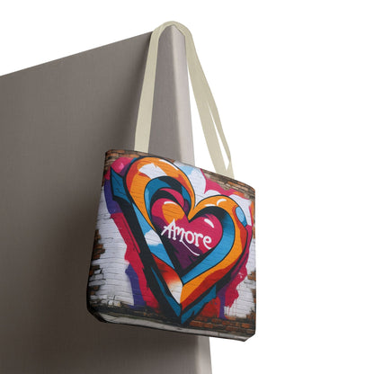 Artistic Surge - Eco-Friendly Canvas Tote Bag - HEART