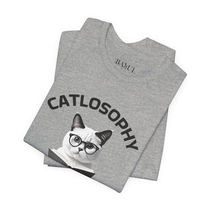 Catlosophy Unisex Jersey Short Sleeve Tee –  "The Key to Life" Design