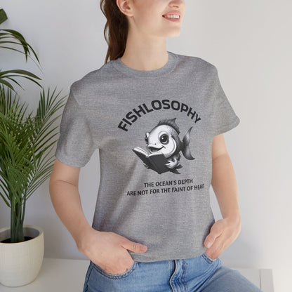 Fishlosophy Unisex Jersey Short Sleeve Tee –  The Ocean' depth is not for the faint of heart