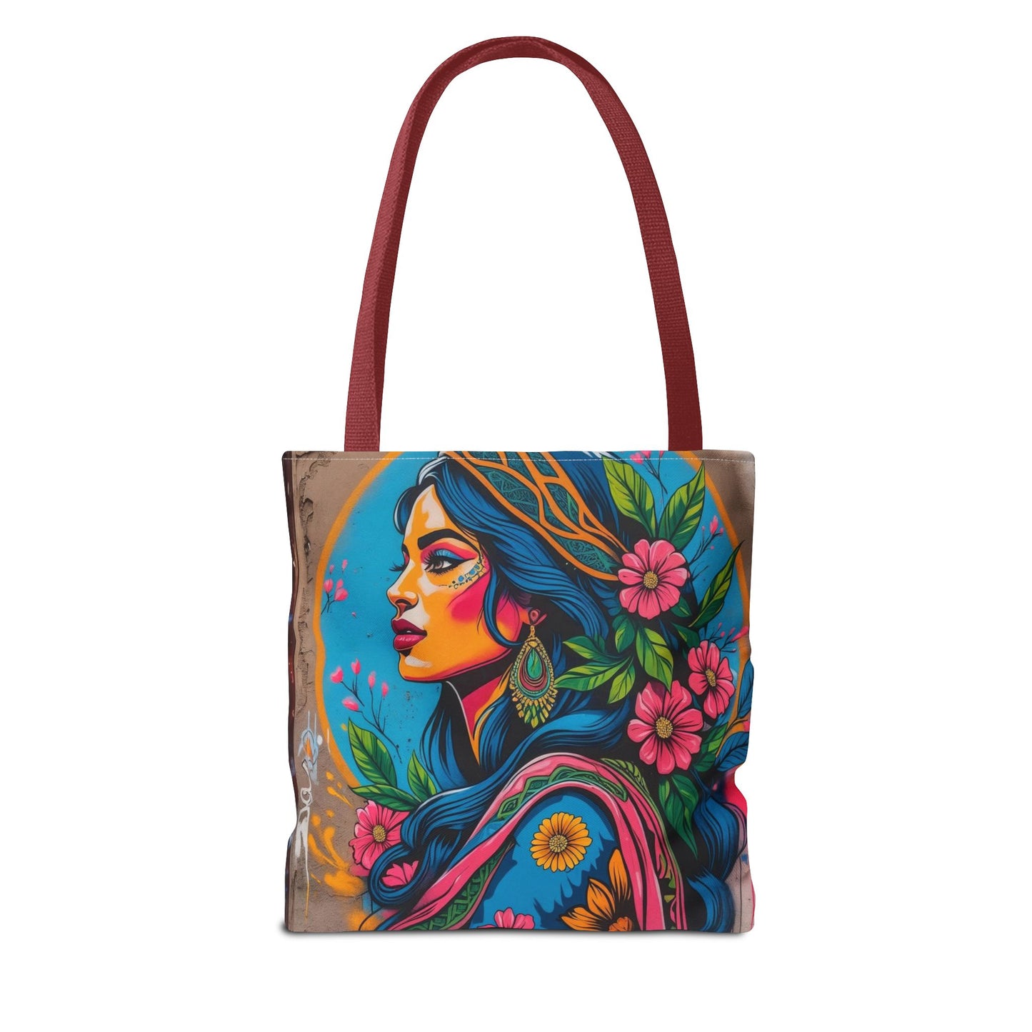 Artistic Surge - Eco-Friendly Canvas Tote Bag - FLOWERING WOMAN