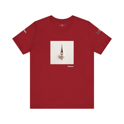 CATART Unisex Jersey Cat T-Shirt - FONTANA - Iconic Painting Reimagined with Cats