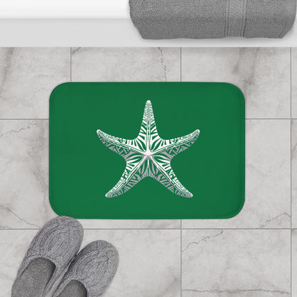 Tribal Bath Mat. Ocean Energy, Tribal Style