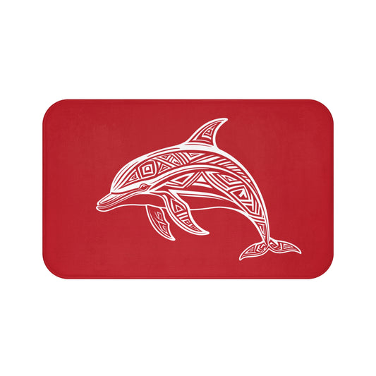 Tribal Bath Mat. Ocean Energy, Tribal Style