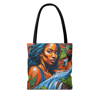 Artistic Surge - Eco-Friendly Canvas Tote Bag - WOMAN WITH WATER