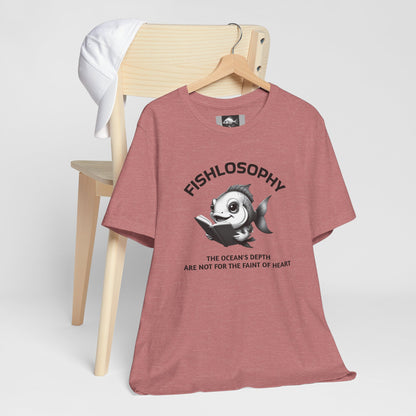 Fishlosophy Unisex Jersey Short Sleeve Tee –  The Ocean' depth is not for the faint of heart