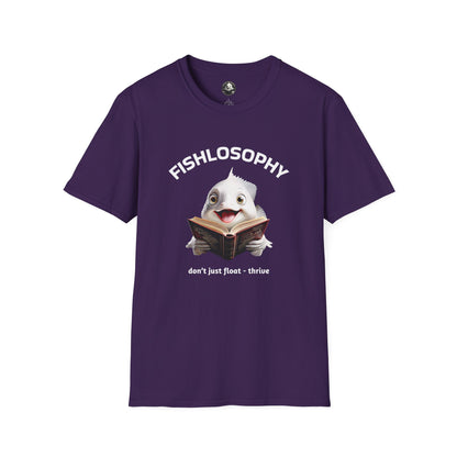 Fishlosophy Unisex T-Shirt - Ocean Vibes and Life's Questions Design - PEARLS OF WISDOM FROM THE FISH WORLD
