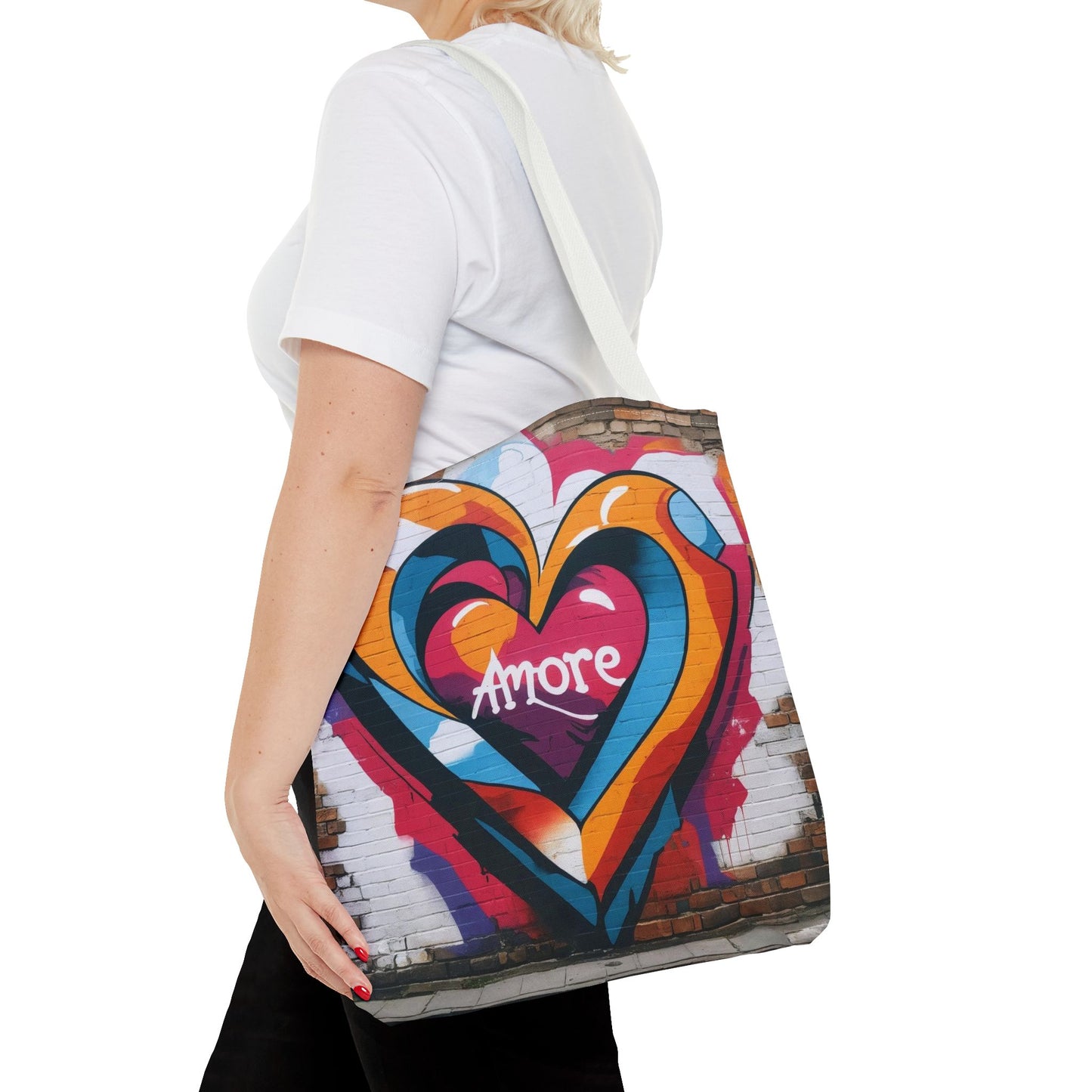 Artistic Surge - Eco-Friendly Canvas Tote Bag - HEART