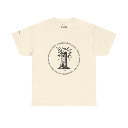 The Tower - ArcanaPop T-Shirt – Where Tarot Magic Meets Pop Art