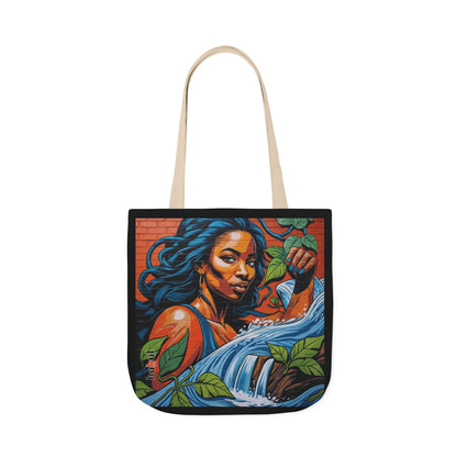 Artistic Surge - Eco-Friendly Canvas Tote Bag - WOMAN WITH WATER