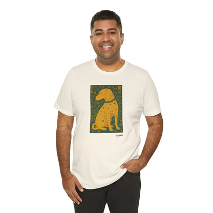 DOGART Unisex Jersey Dog T-Shirt - KLIMT - Iconic Painting Reimagined with Dogs